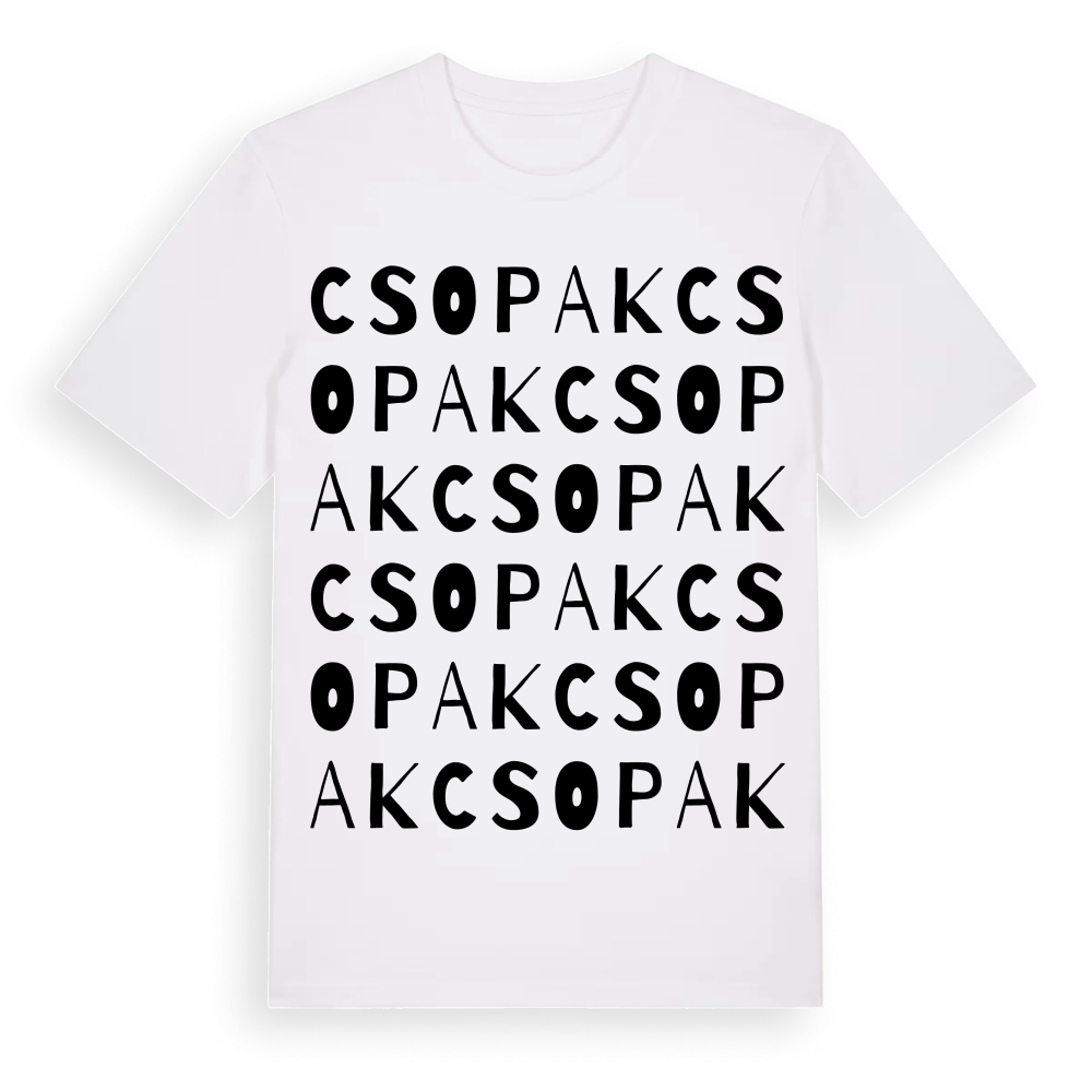 Csopak ordlek t-shirt – White, i miljö