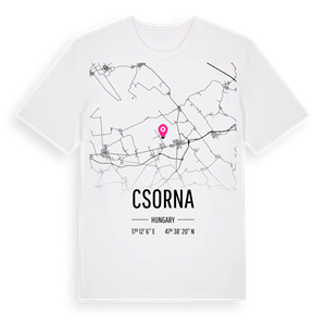 Csorna karta t-shirt – ekologisk bomull t-shirt från Pinshirt