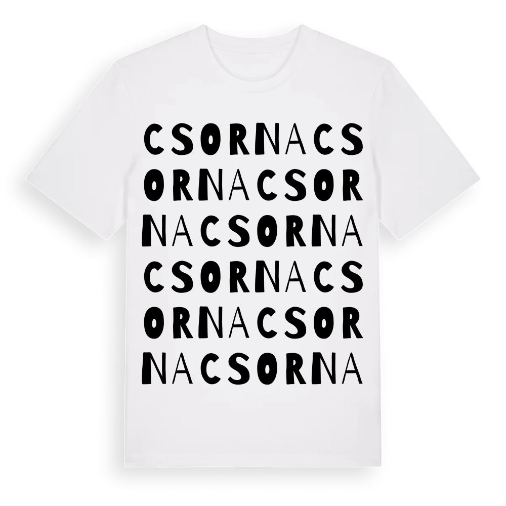 Csorna ordlek t-shirt – White, i miljö