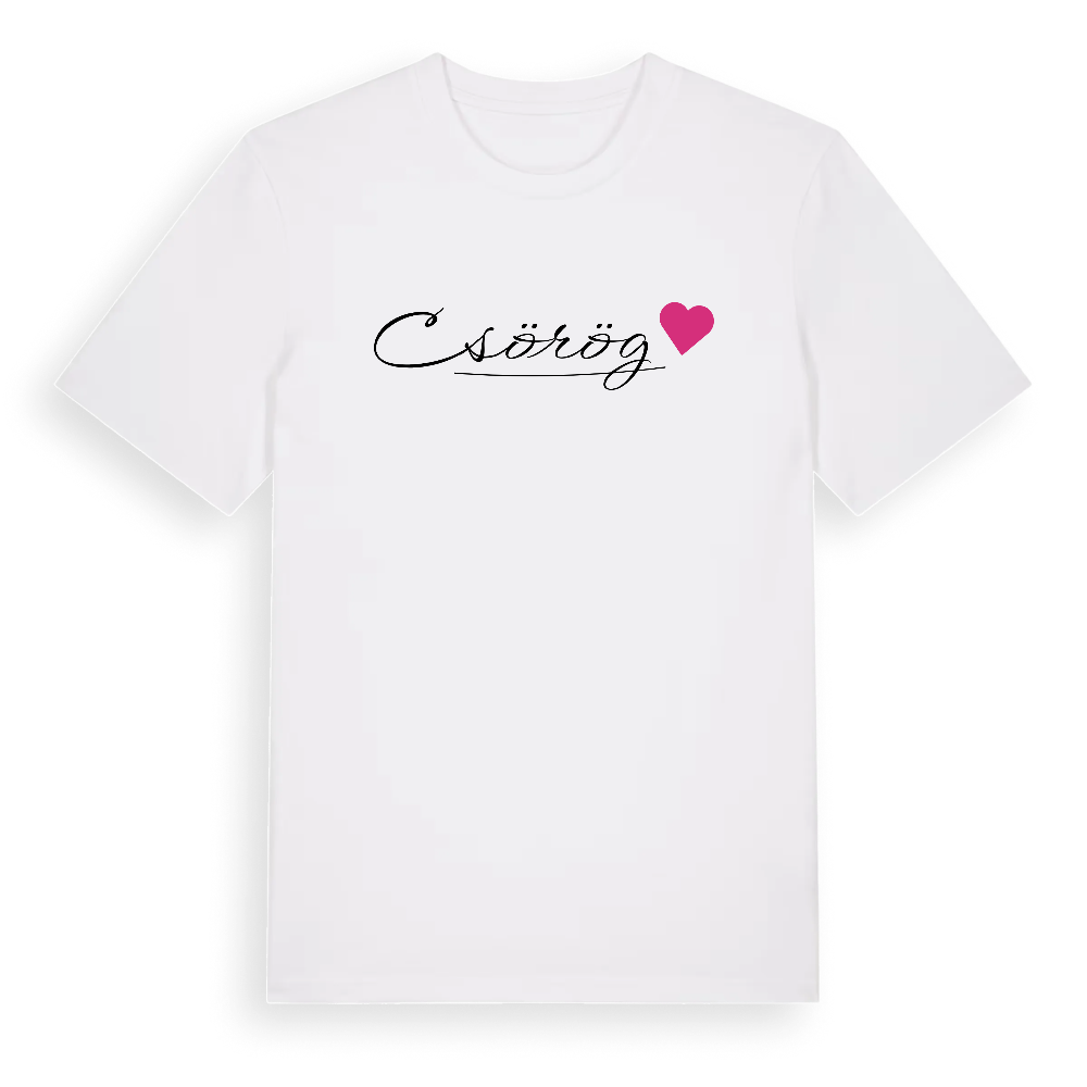 Csörög hjärta t-shirt – White, i miljö