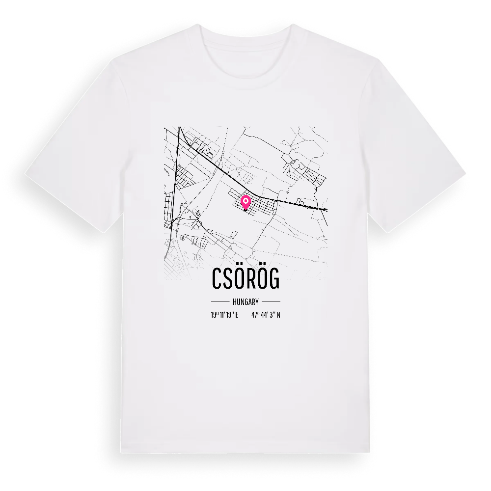 Csörög karta t-shirt – White, i miljö