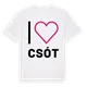 Jag älskar Csót t-shirt stort tryck