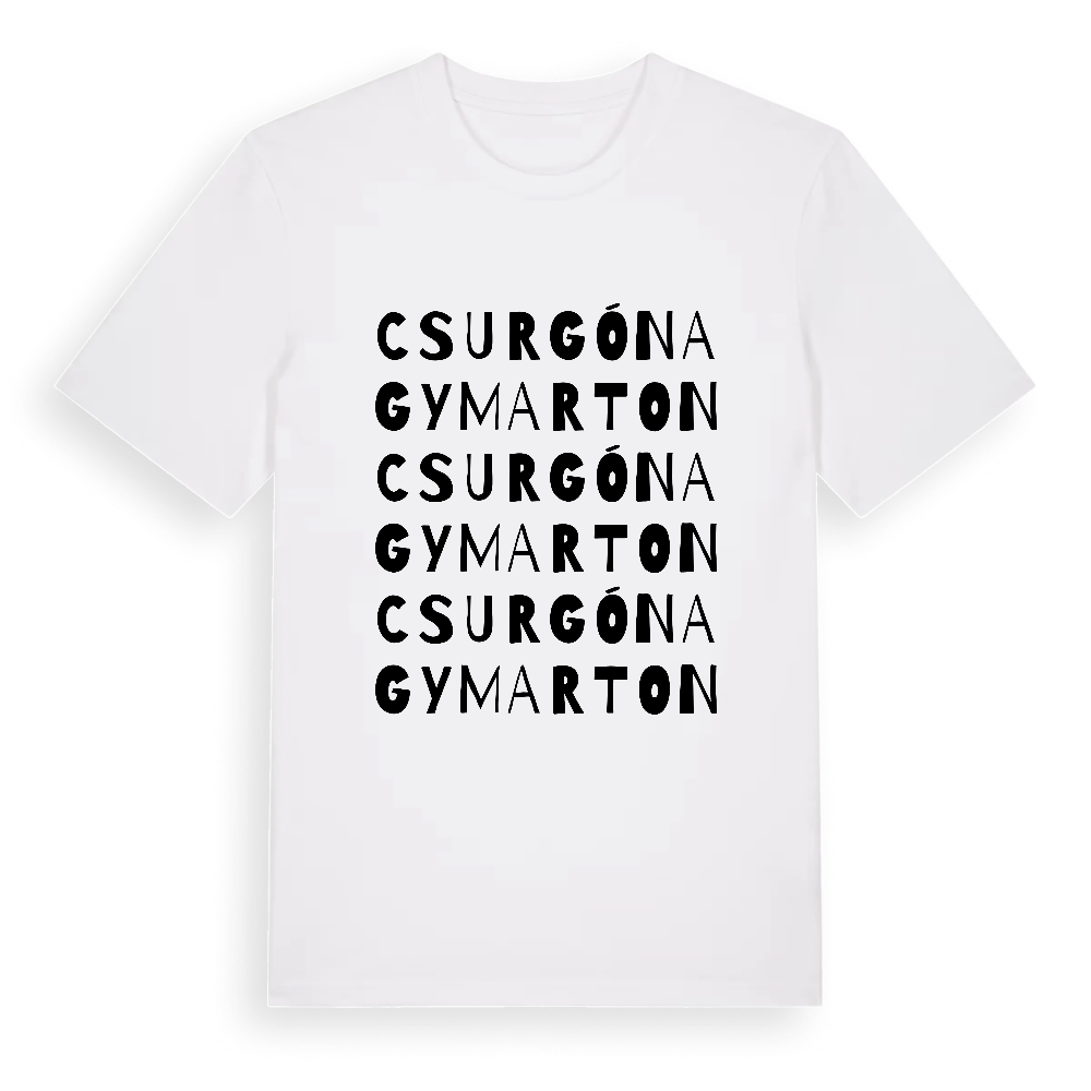 Csurgónagymarton ordlek t-shirt – White, i miljö