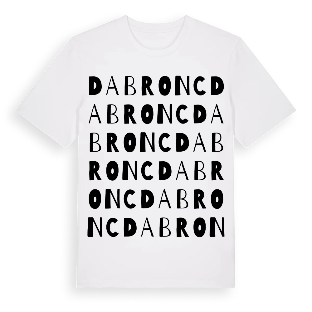 Dabronc ordlek t-shirt – White, i miljö