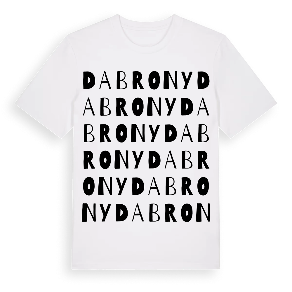 Dabrony ordlek t-shirt – White, i miljö