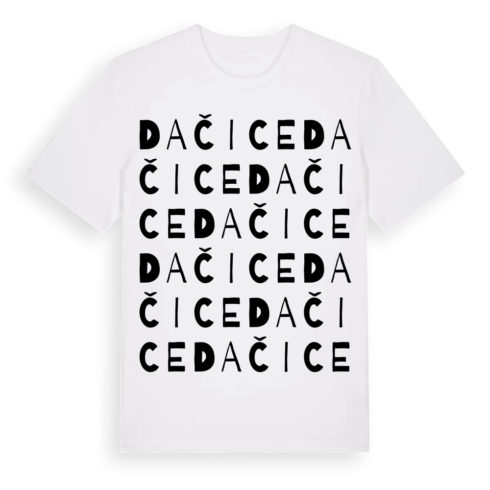 Dačice ordlek t-shirt – White, i miljö