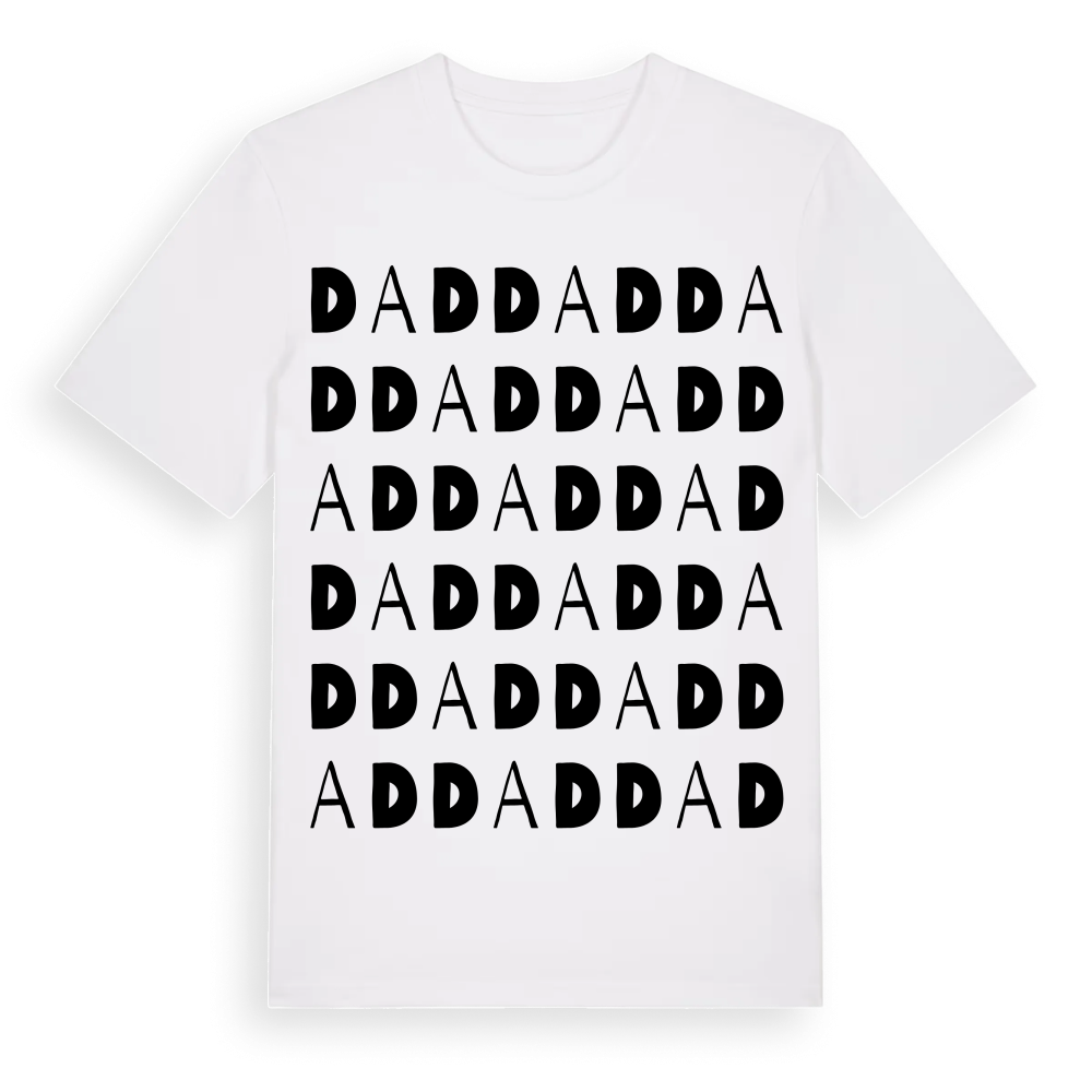 Dad ordlek t-shirt – White, i miljö