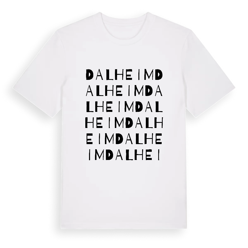 Dalheim ordlek t-shirt – White, i miljö