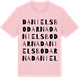 Pink Cotton t-shirt med Danielsbodarna ordlek t-shirt