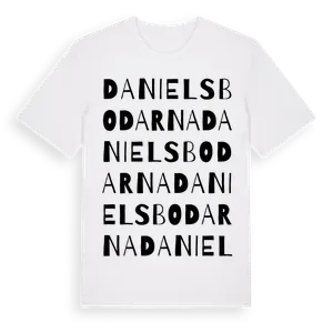 Danielsbodarna ordlek t-shirt – ekologisk bomull t-shirt från Pinshirt