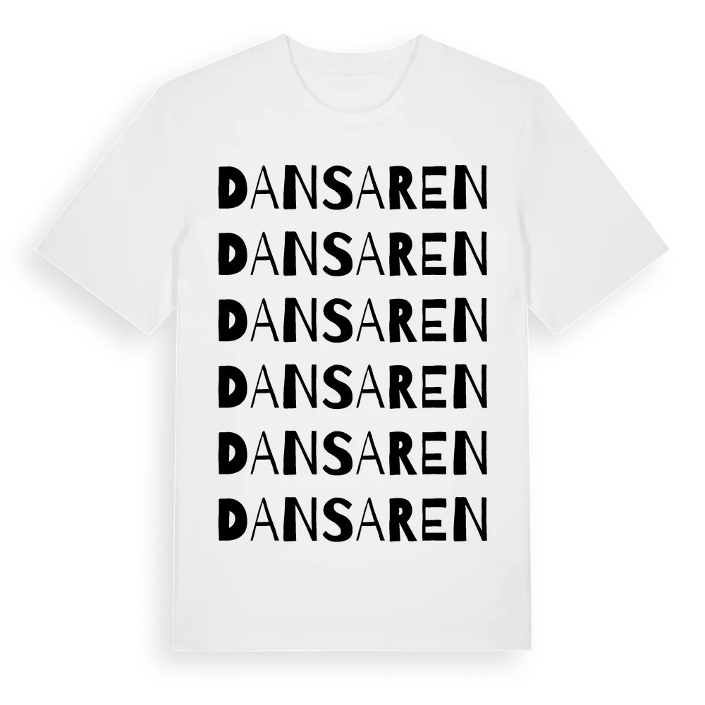 Dansaren ordlek t-shirt i miljö