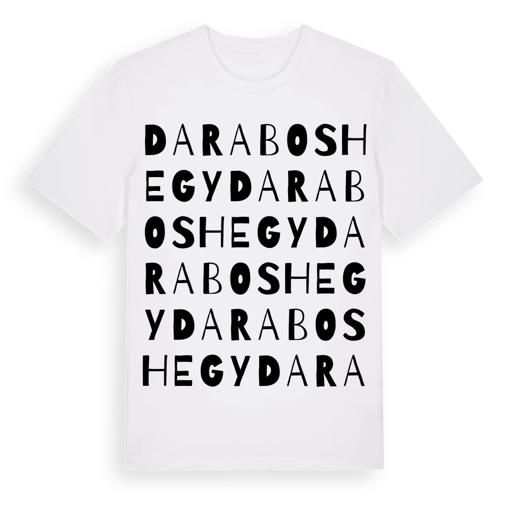 Daraboshegy ordlek t-shirt – White, i miljö