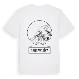 Daugavgrīva t-shirt – ekologisk bomull t-shirt från Pinshirt