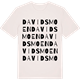 Vintage White t-shirt med Davidsmoen ordlek t-shirt