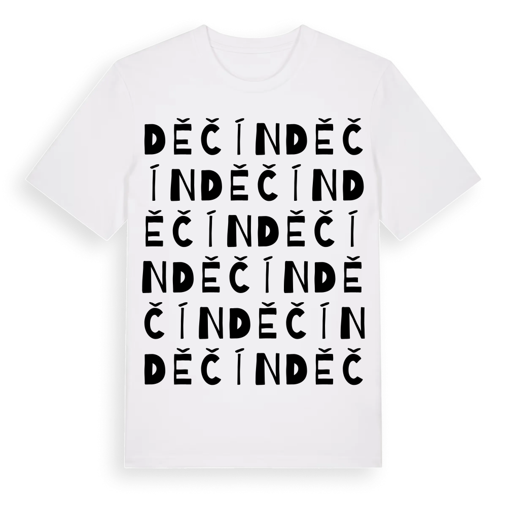 Děčín ordlek t-shirt – White, i miljö