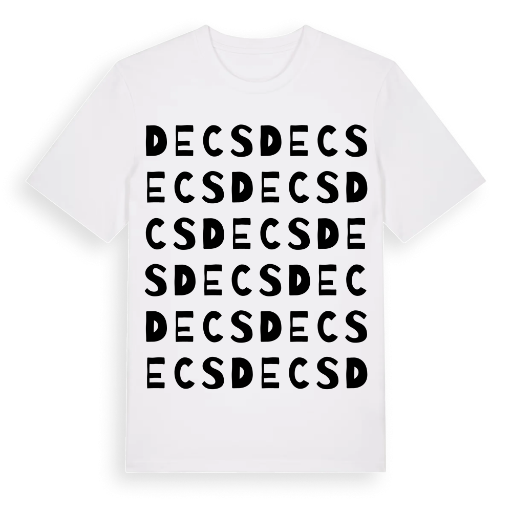 Decs ordlek t-shirt – White, i miljö