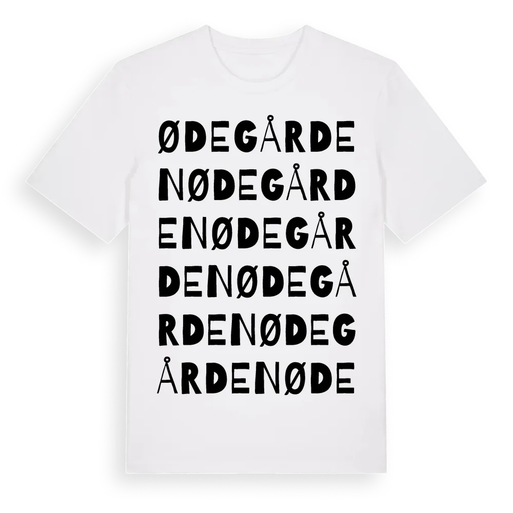 Ødegården ordlek t-shirt i miljö