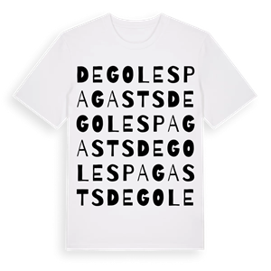 Degoles pagasts ordlek t-shirt – ekologisk bomull t-shirt från Pinshirt