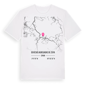 Dehesas Agregadas de Zuya karta t-shirt – ekologisk bomull t-shirt från Pinshirt