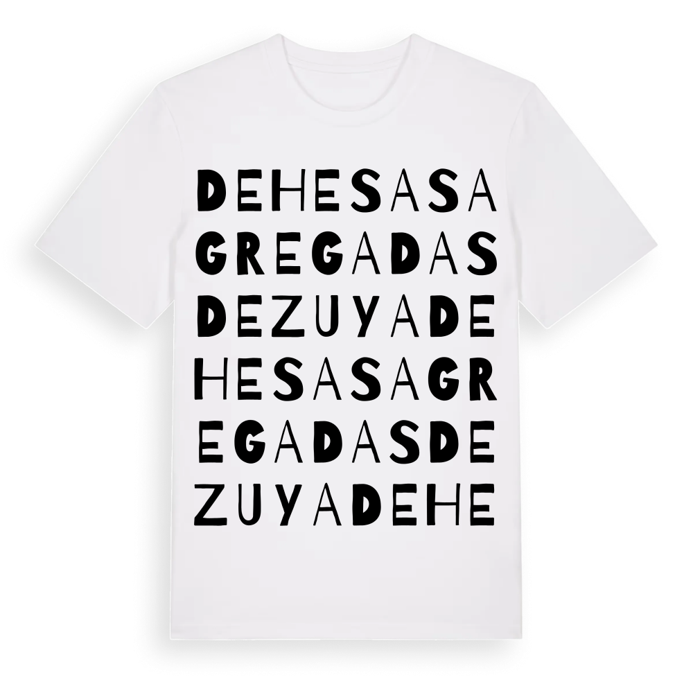 Dehesas Agregadas de Zuya ordlek t-shirt – White, i miljö
