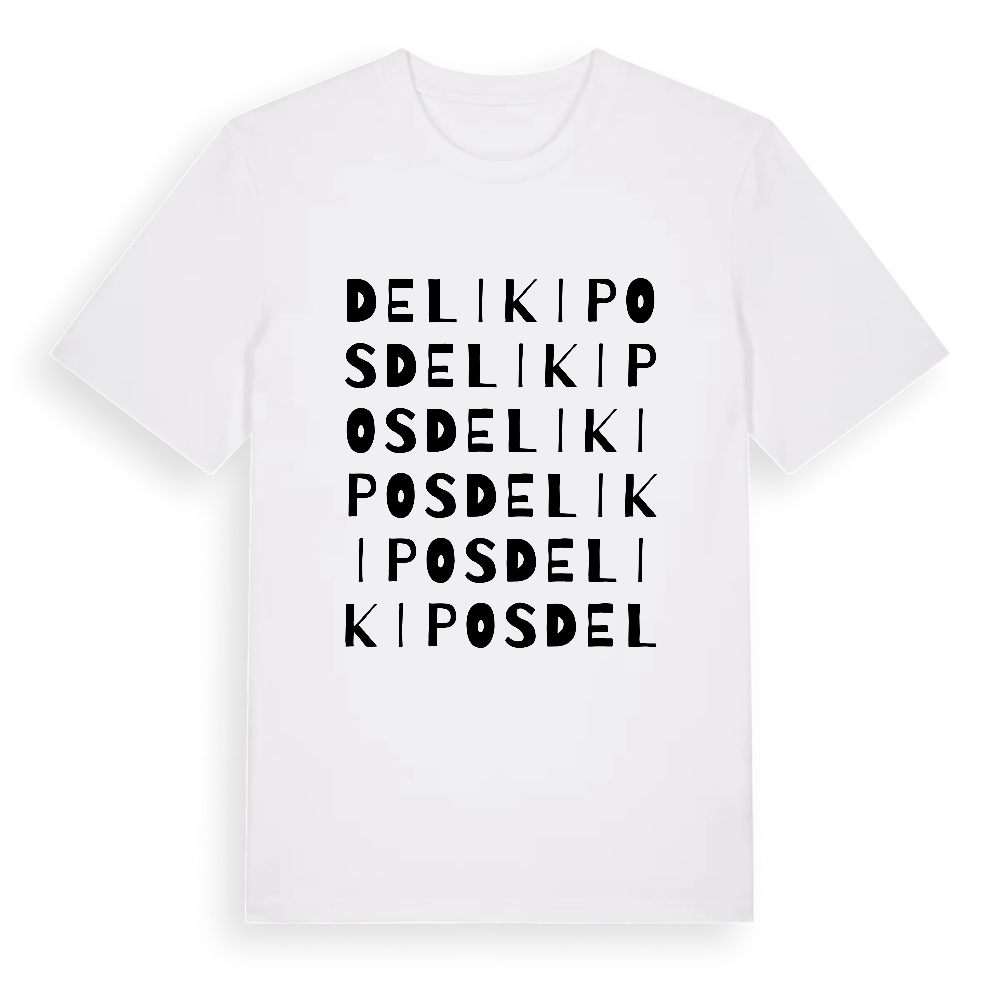 Delikipos ordlek t-shirt – White, i miljö