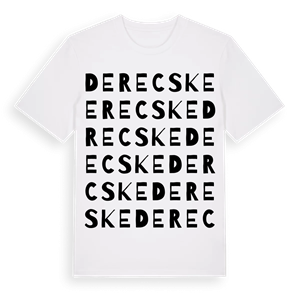 Derecske ordlek t-shirt – ekologisk bomull t-shirt från Pinshirt