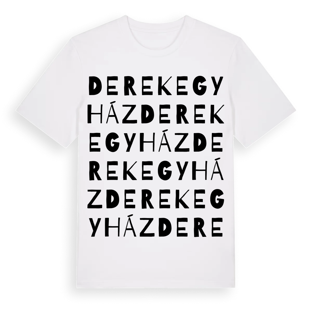 Derekegyház ordlek t-shirt – White, i miljö