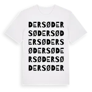 Dersø ordlek t-shirt – ekologisk bomull t-shirt från Pinshirt