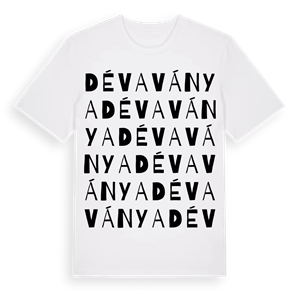 Dévaványa ordlek t-shirt – ekologisk bomull t-shirt från Pinshirt