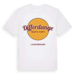 Differdange cirkel t-shirt – ekologisk bomull t-shirt från Pinshirt