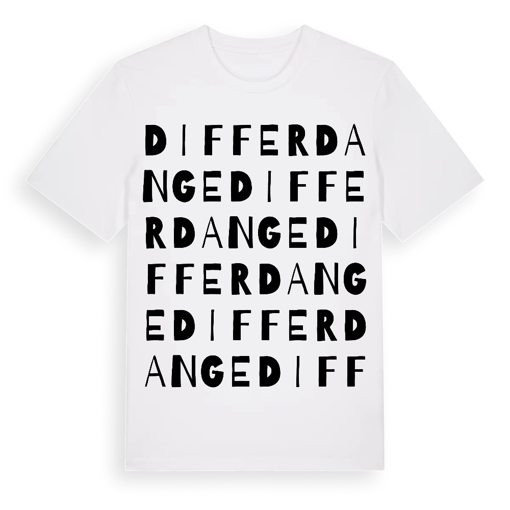 Differdange ordlek t-shirt – White, i miljö