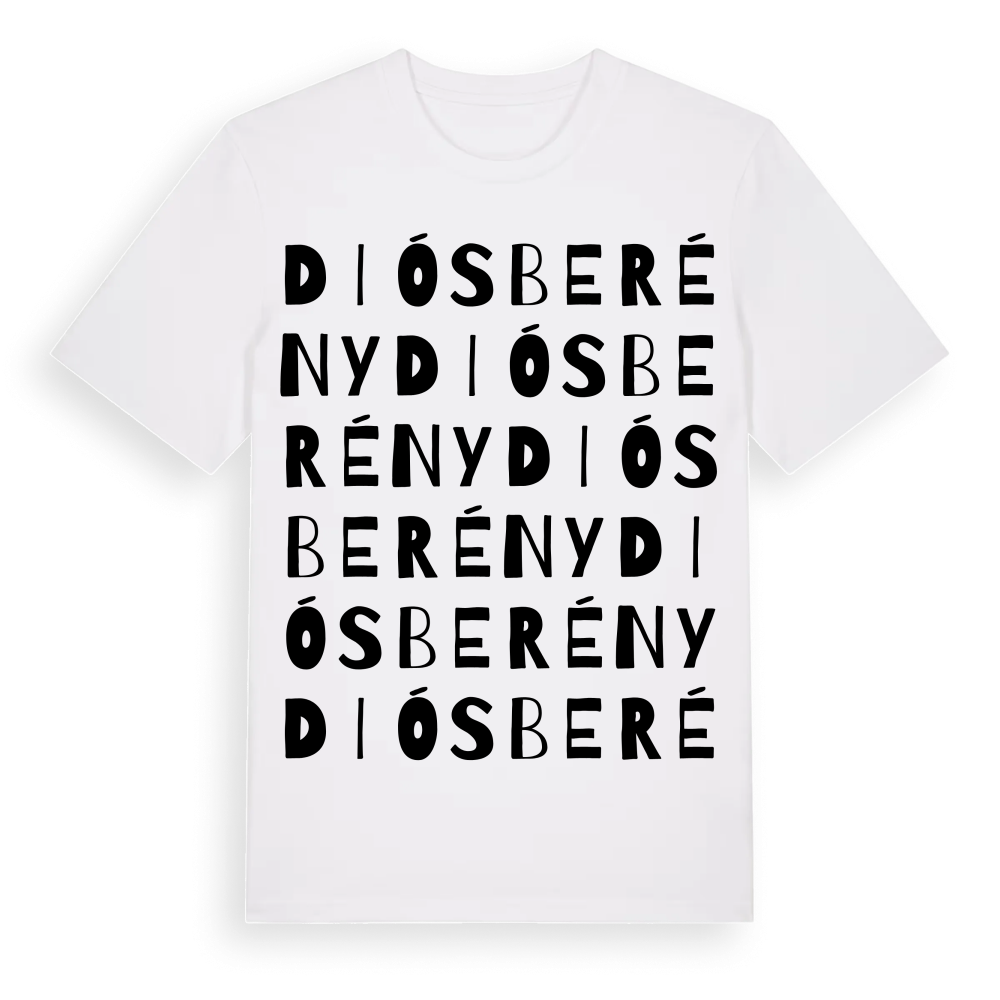 Diósberény ordlek t-shirt – White, i miljö