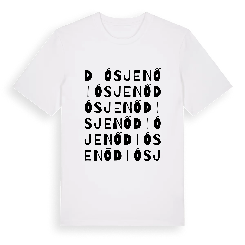 Diósjenő ordlek t-shirt – White, i miljö