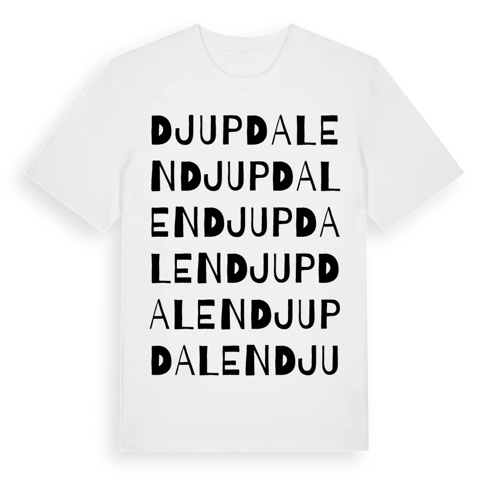 Djupdalen ordlek t-shirt i miljö