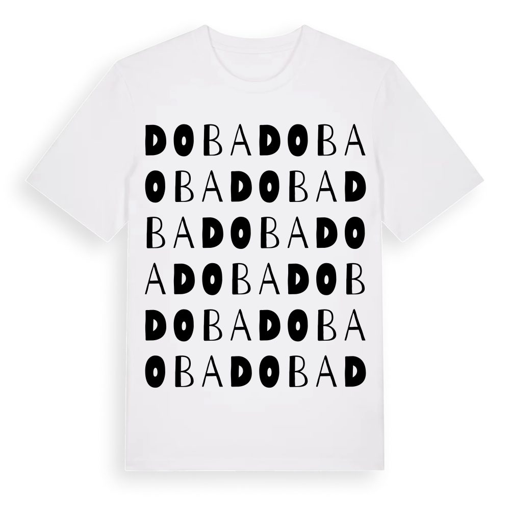 Doba ordlek t-shirt – White, i miljö
