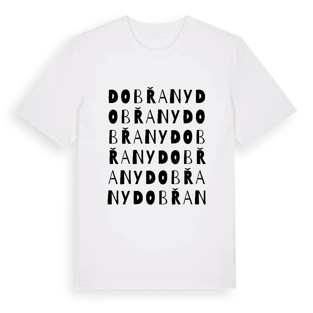 Dobřany ordlek t-shirt – White, i miljö