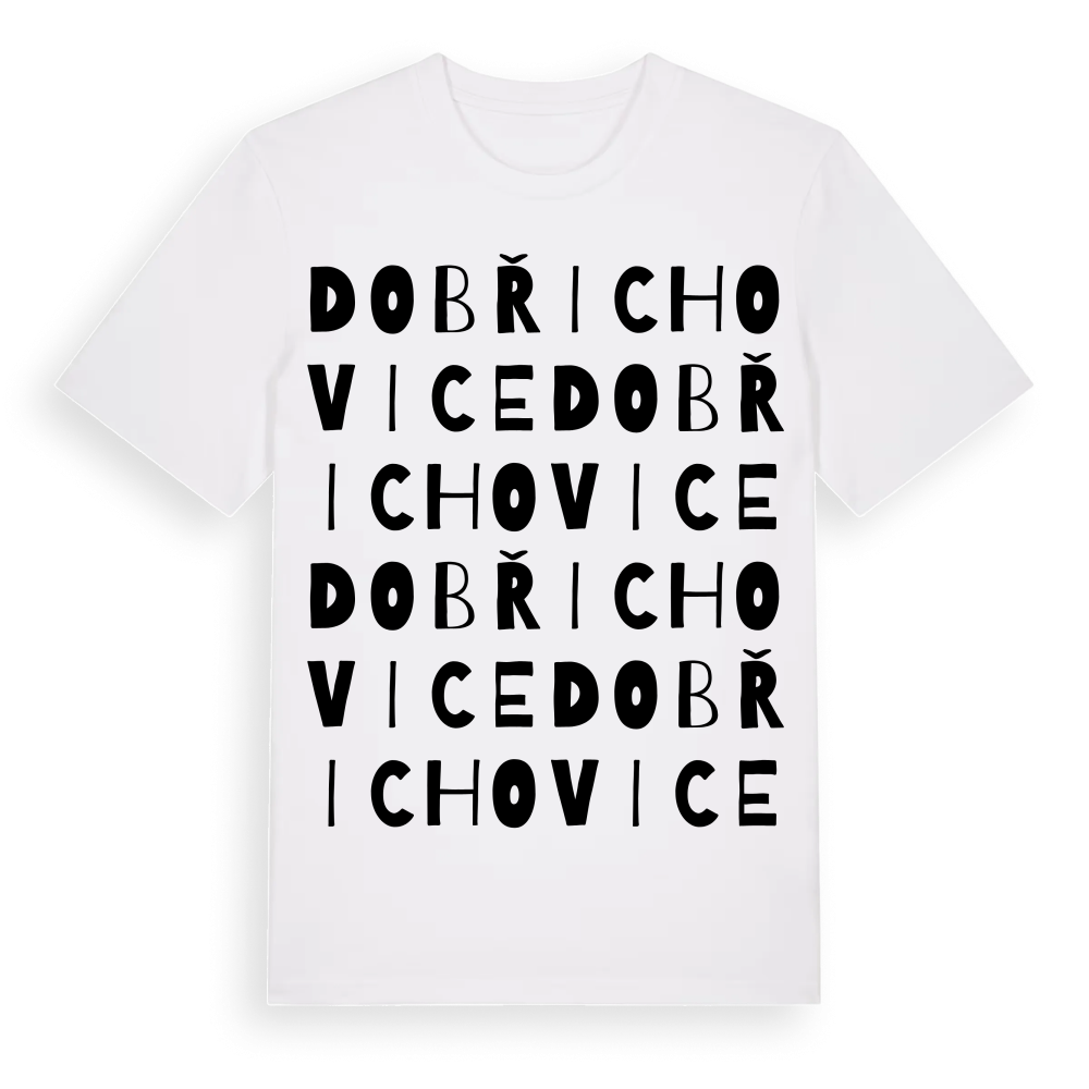 Dobřichovice ordlek t-shirt – White, i miljö