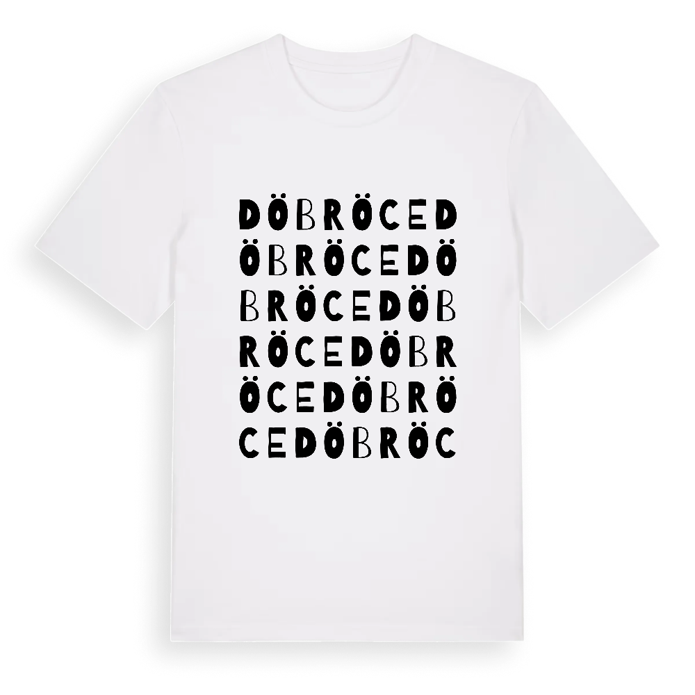 Döbröce ordlek t-shirt – White, i miljö
