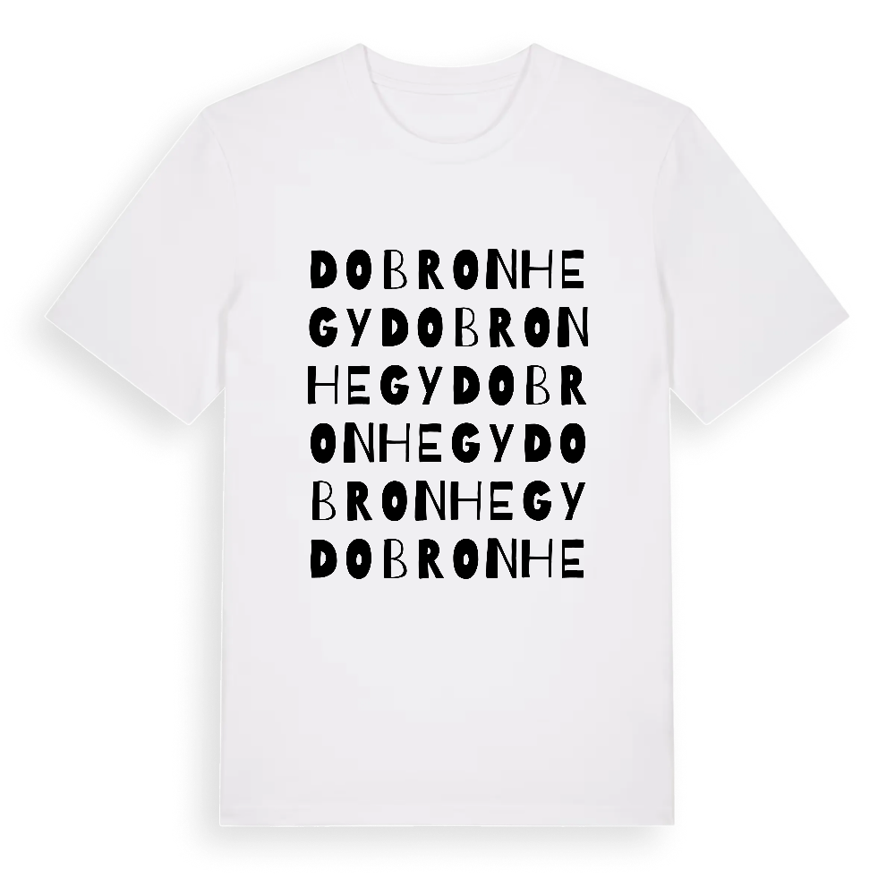 Dobronhegy ordlek t-shirt – White, i miljö