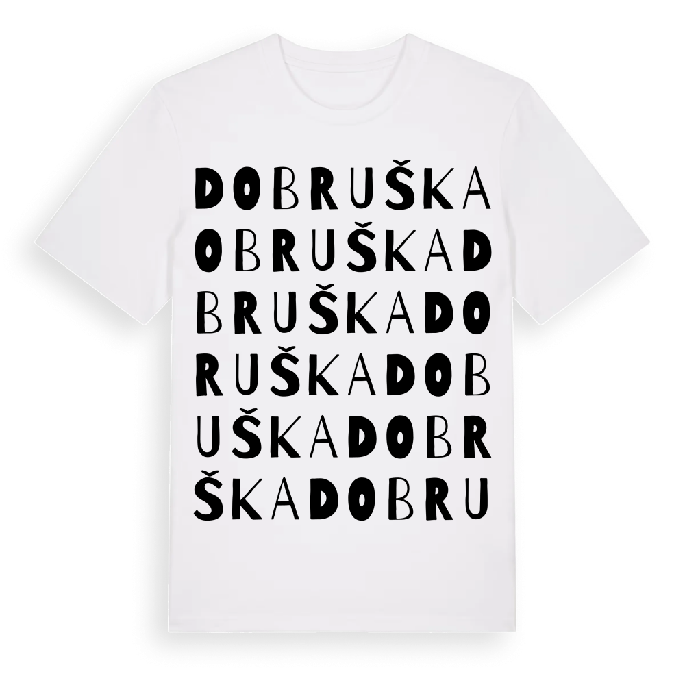 Dobruška ordlek t-shirt – White, i miljö