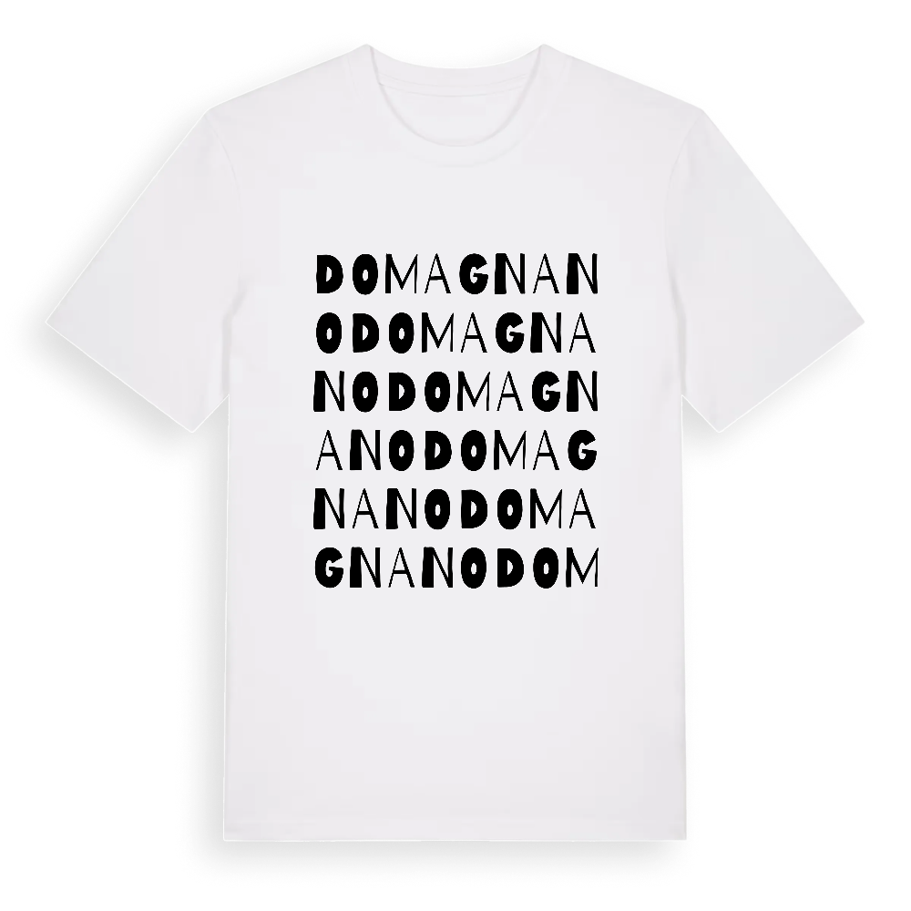 Domagnano ordlek t-shirt – White, i miljö