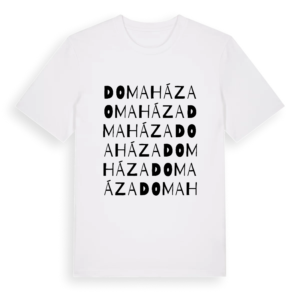 Domaháza ordlek t-shirt – White, i miljö