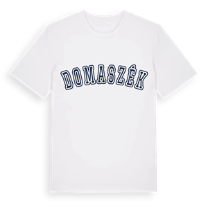 Domaszék college t-shirt – ekologisk bomull t-shirt från Pinshirt