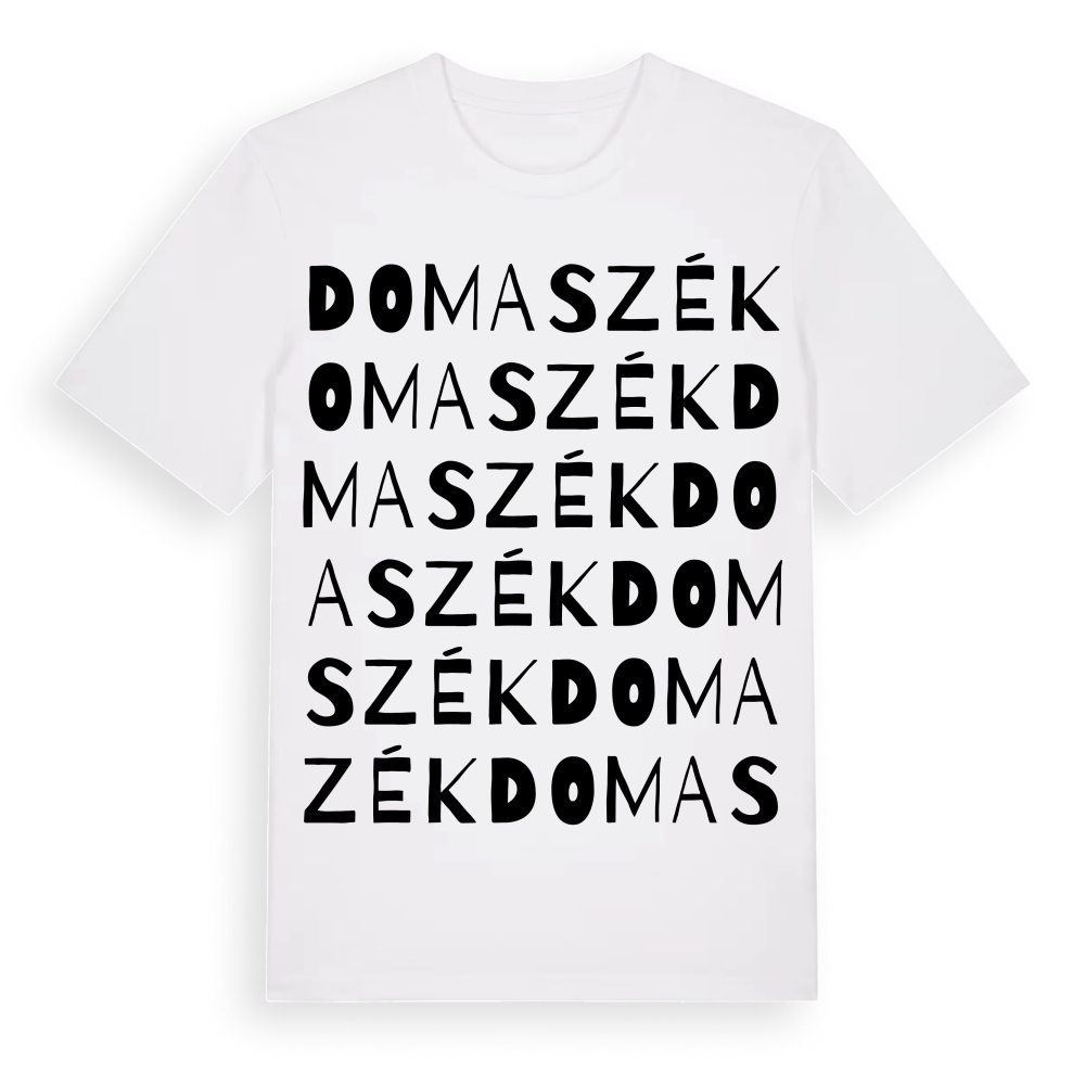 Domaszék ordlek t-shirt – White, i miljö