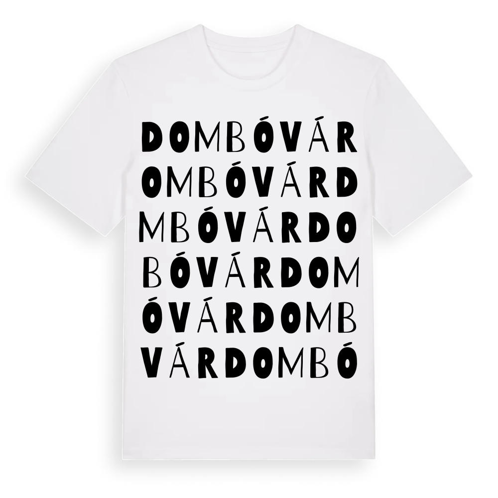 Dombóvár ordlek t-shirt – White, i miljö