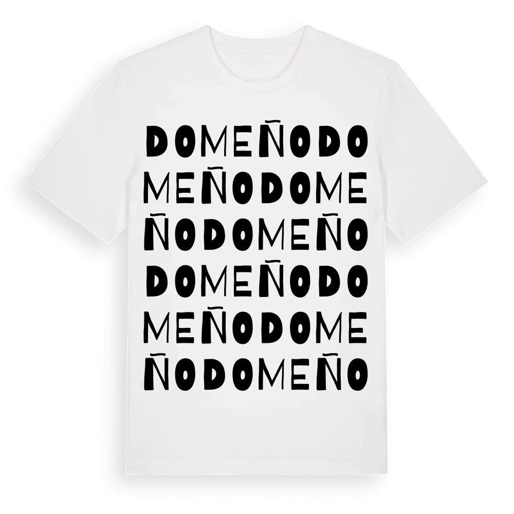 Domeño ordlek t-shirt – White, i miljö