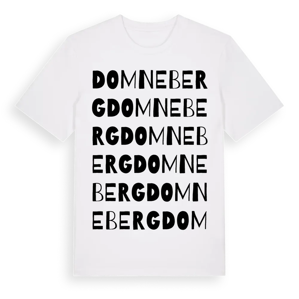 Domneberg ordlek t-shirt i miljö