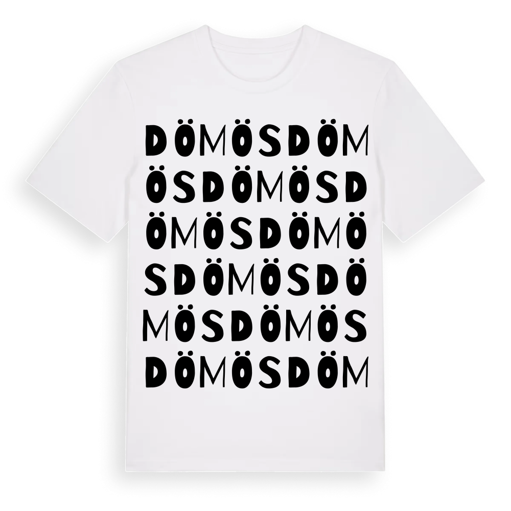 Dömös ordlek t-shirt – White, i miljö