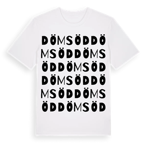 Dömsöd ordlek t-shirt – ekologisk bomull t-shirt från Pinshirt