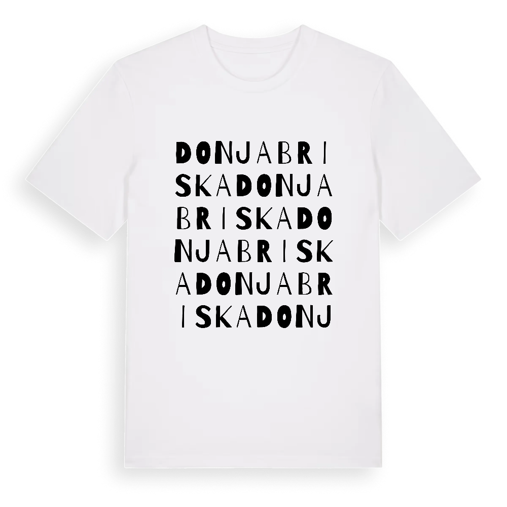 Donja Briska ordlek t-shirt – White, i miljö